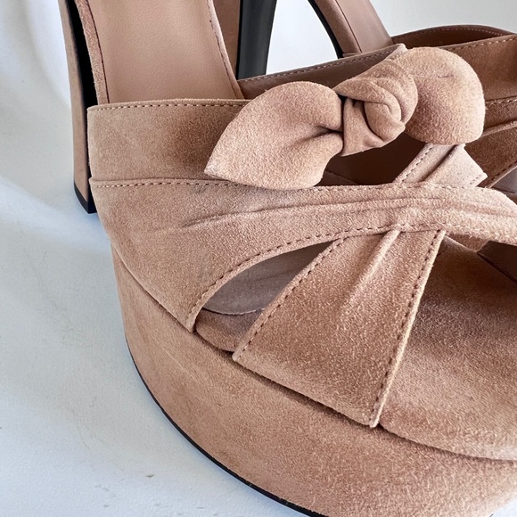 *SOLD* AUTH Saint-Laurent Candy 80 Bow Platforms - Picture 13 of 13